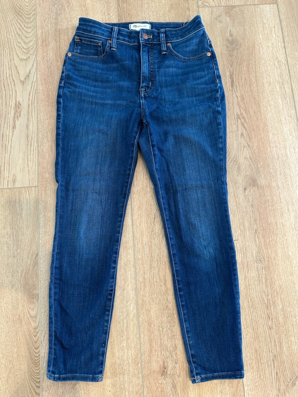 Madewell Dark Blue High-Rise Skinny Jeans